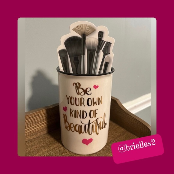 MY Beauty Spot āBe Your Own Kind Of Beautifulā Cosmetic Brush Holder, New - Picture 2 of 6